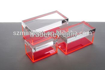 Wholesale clear acrylic display box / small acrylic boxes for gift packaging