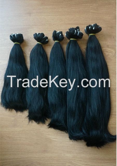 Vietnamese best wholesale price for 100% natural straight weft hair 10- 30 inches with highest quality