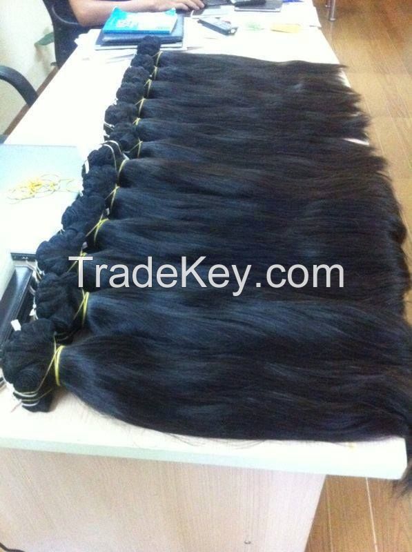 Vietnamese best wholesale price for 100% natural straight weft hair 10- 30 inches with highest quality