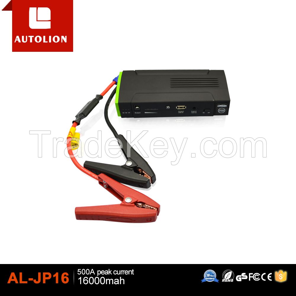 2015 hot selling 16000mah  Emergency tools Car jump starter to be used when car is powered off and car jump start