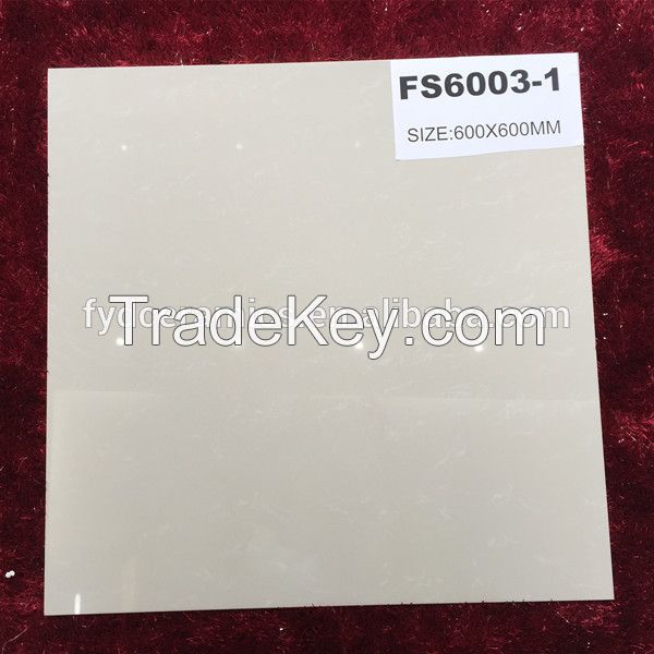 Polished porcelain floor tile soluble salt tiles 600*600mm