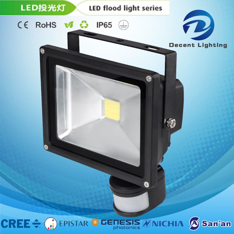 LED Sensor Flood Light Outdoor Yard Garden Square Security Aluminum Lamp Sensor High Power Projector Light