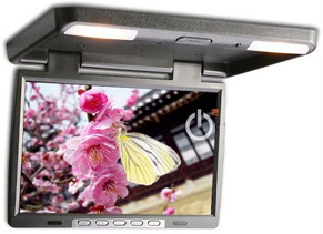 Flip down TFT LCD monitor