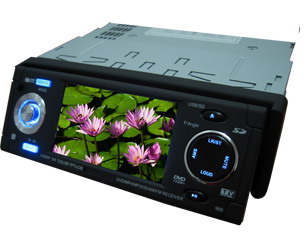 One din DVD player