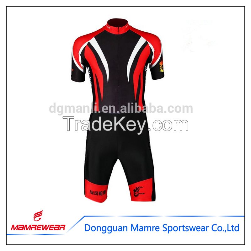High quality custom cycling skinsuit with sublimation latest design cycling sportswear