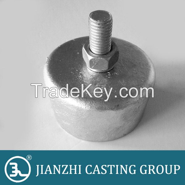 malleable iron bottom for 33kv post insulator