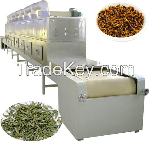 Low temperature microwave freeze drying sterilization machine