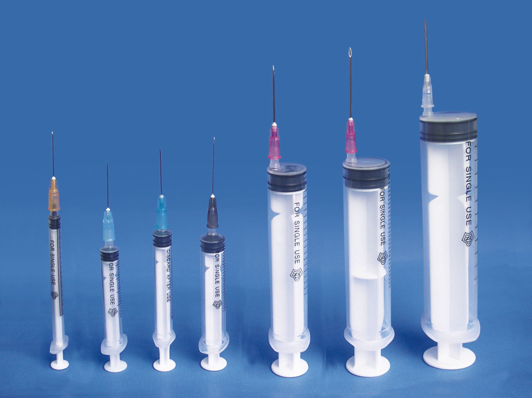 Disposable syringe with needle