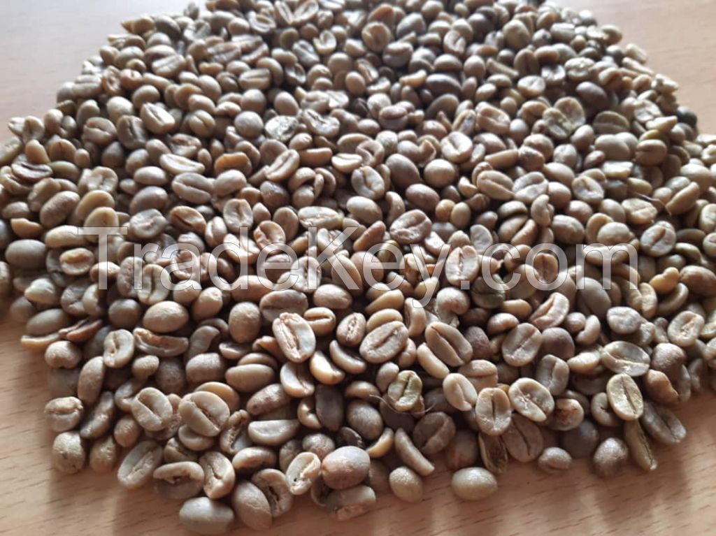 Green coffee beans Arabica / Rubista  Origin Tanzania