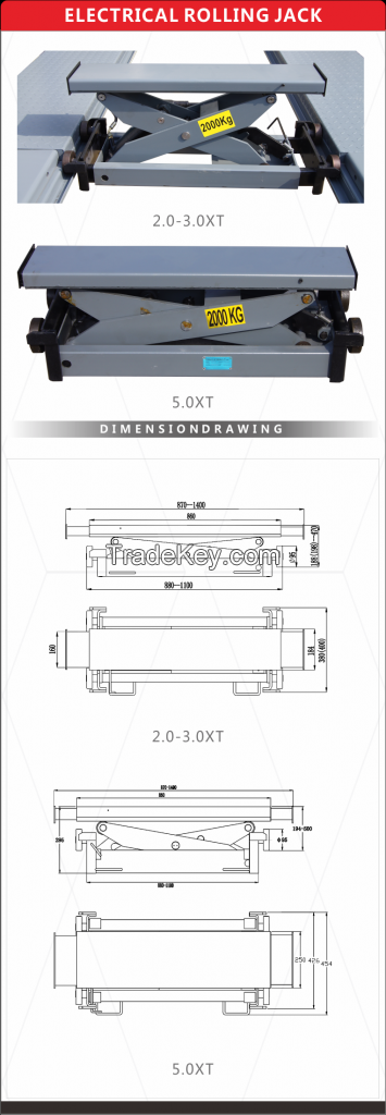 Electrical rolling jack