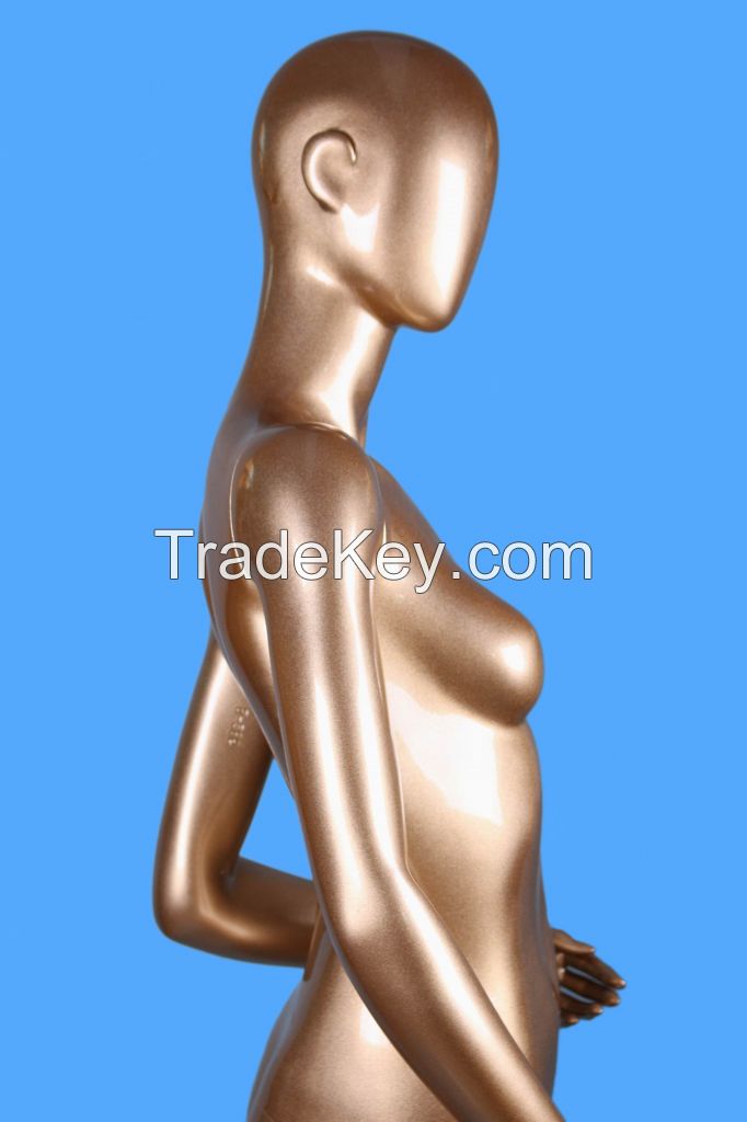 International Fashion Full Body Female Mannequin, Glossy White Female Mannequin