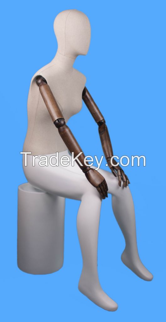 foam body wood arm mannequin best sale infants sitting female mannequin on sale