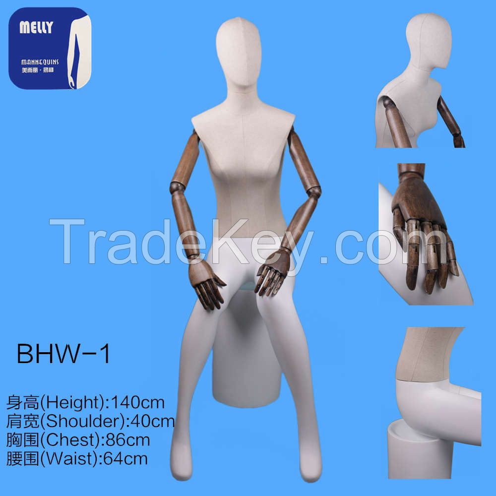 foam body wood arm mannequin best sale infants sitting female mannequin on sale