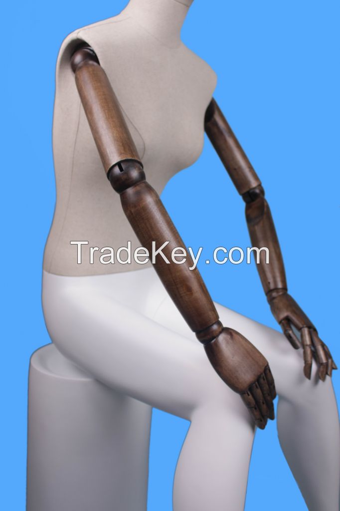 foam body wood arm mannequin best sale infants sitting female mannequin on sale