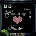 2016 Hot Sale Custom Rhinestone Motif Iron On Heart Transfer For Clothing