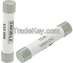 6*30mm ceramic high voltage 1000Vdc Fuses