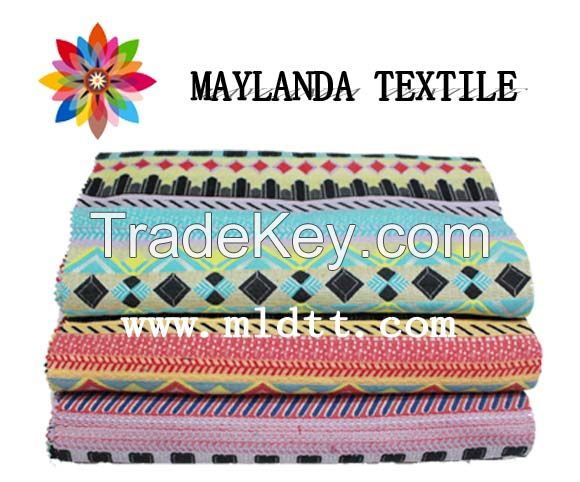 Maylanda textile 2016 factory for garments New style eye jacquard fabric