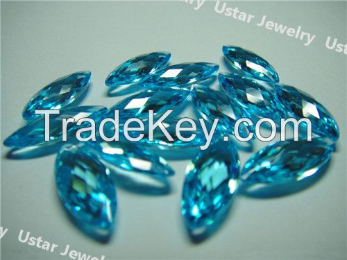 Ustar Jewelry Marquise Topaz Cut Stone Cubic Zirconia for Sale