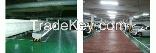 AKUOS PLD-1000 smart LED lighting system for underground parking lot