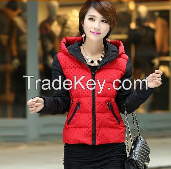 AA94Han edition thickening in the long winter women's wear cotton-padd