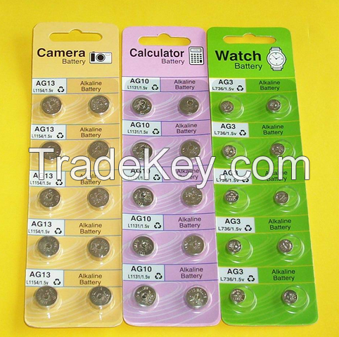 1.5V AG Series Alkaline Button Cell Battery