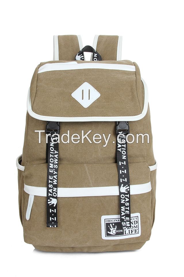 canvas school backpack