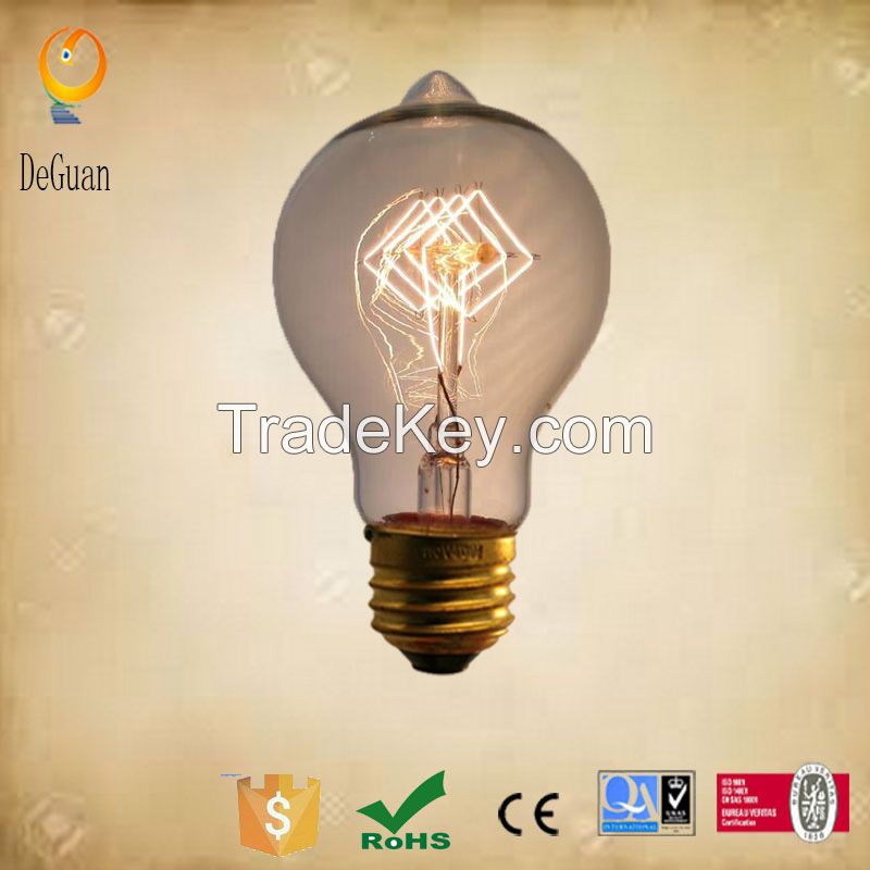 decorations vintage carbon filament edison light bulb A19A 220v 110v