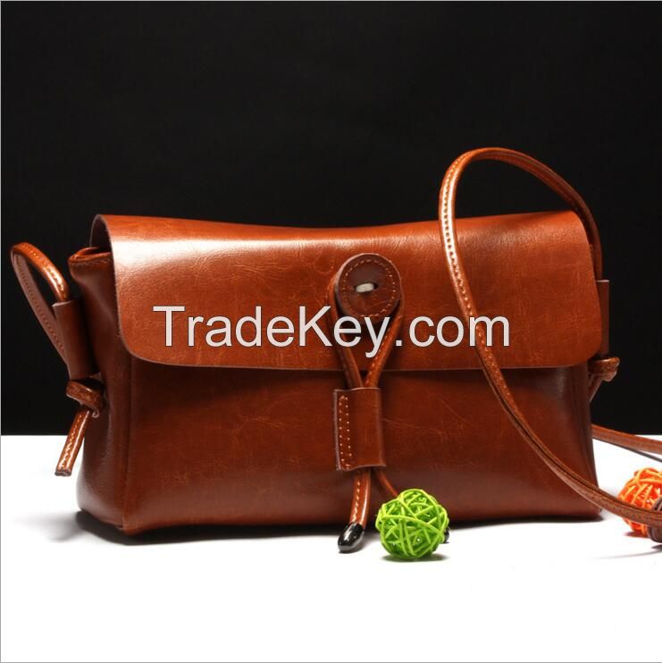 Women's Messenger Leather Envelope Shoulder Crossbody Bag