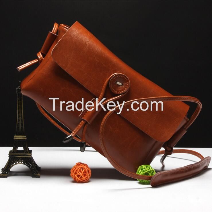 Women's Messenger Leather Envelope Shoulder Crossbody Bag