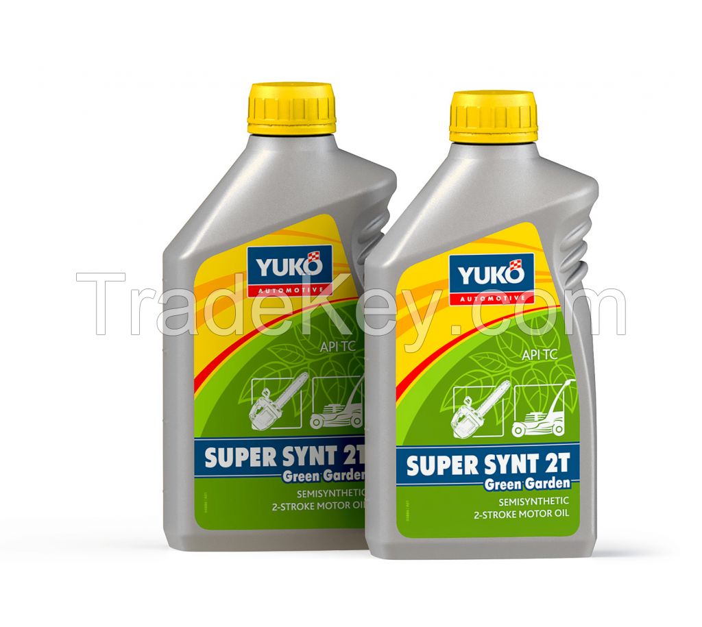 YUKO SUPER SYNT 2T Green Garden, semi-synthetic motor oil for two-stroke engines