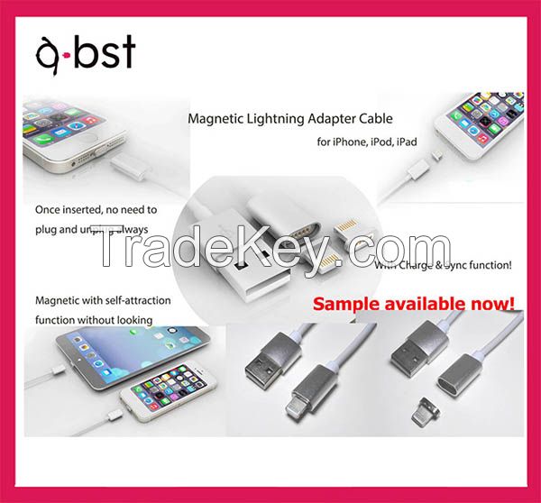 Newest Metal magnetic data cable charge for iphone 6 lightning