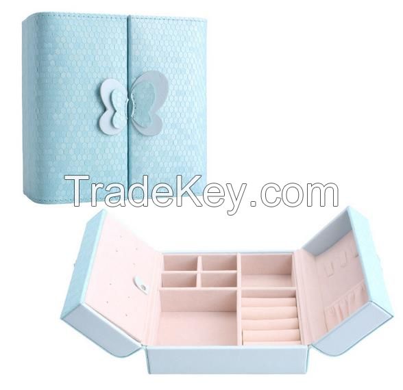 custom high quality leather jewelry box