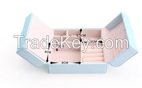 custom high quality leather jewelry box