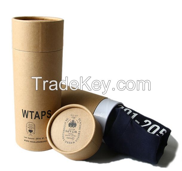 Factory cheap kraft paper t-shirt paper tube packaging