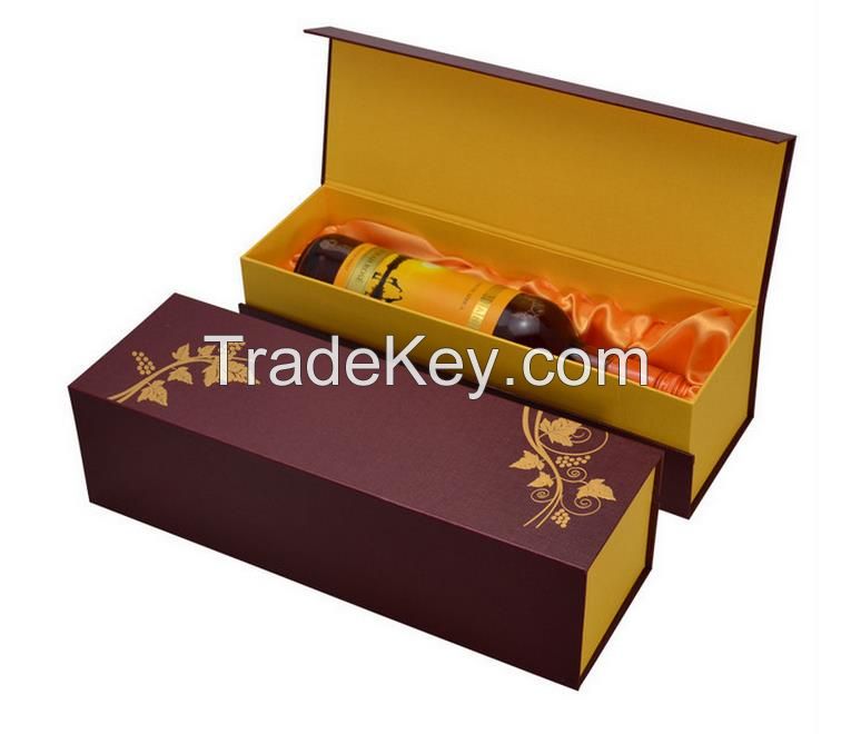 custom high quality paper wine box