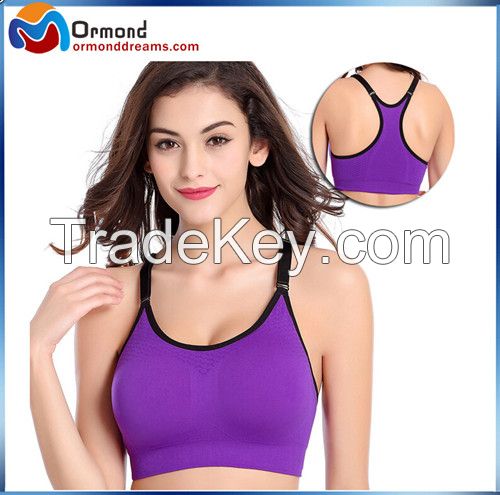 Seamless Underwear Wire Free Sports Bra Vest