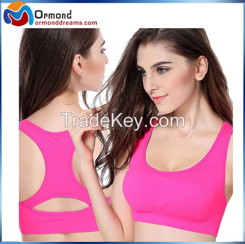 Anti-vibration Seamless Underwear Wire Free Sports Yoga Bra Vest