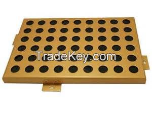 Round Hole Perforated Aluminum Panels with Surface PVDF Coating