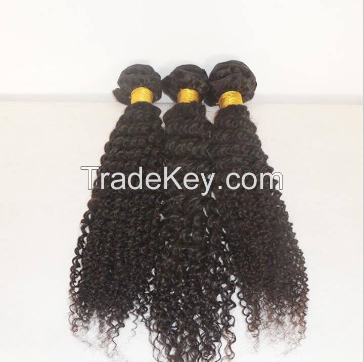  Grey kinky curly human hair weaving