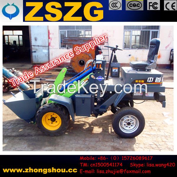 16.France customer ordered Electric front end loader small battery loader