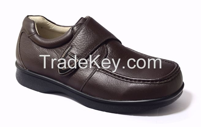 Comfort Tumble Leather Diabetes Shoes Wide Toe Shoes