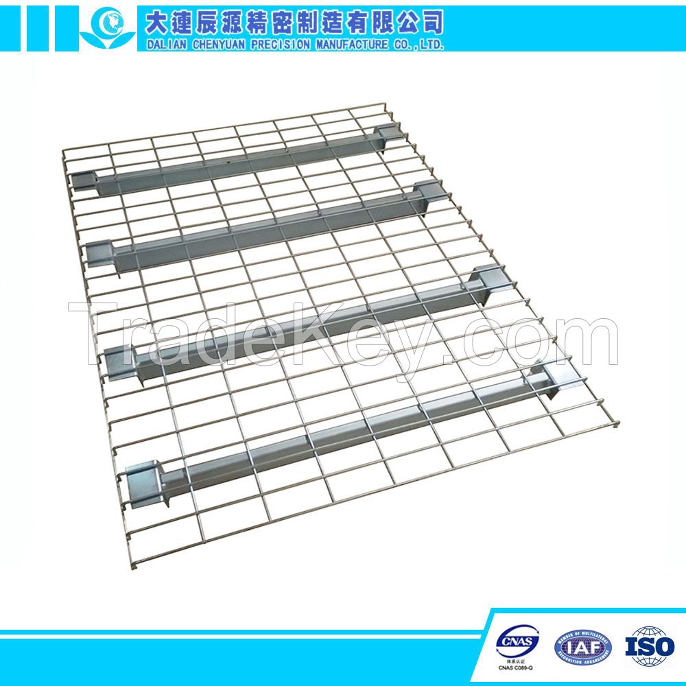 Warehouse Storage Rack Heavy Duty Flared Channel Wire Mesh Deck