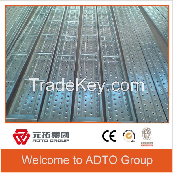 Galvanized scaffolding steel plank / walk board /platform