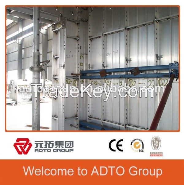 Concrete aluminum formwork system