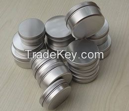 Aluminum Hair Wax/Cosmetic Cream Jar/Can with Screw Cap