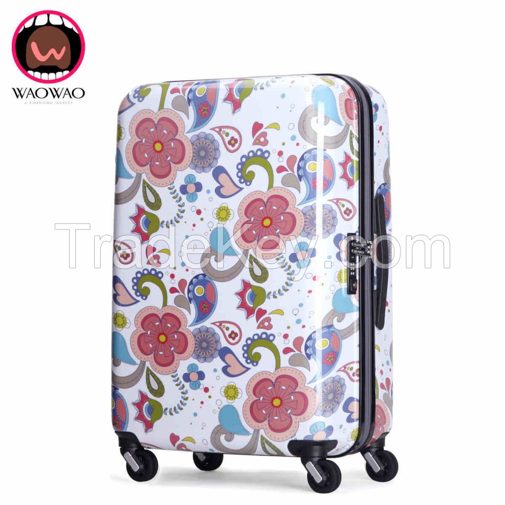 Fashion ABS PC hardshell travel luggage WAO53