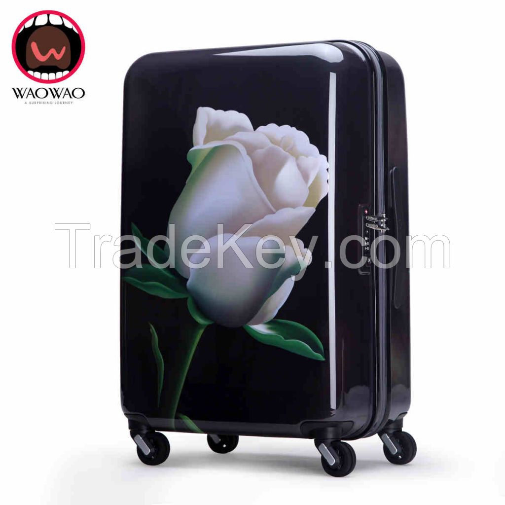 Fashion ABS PC hardshell travel luggage WAO53