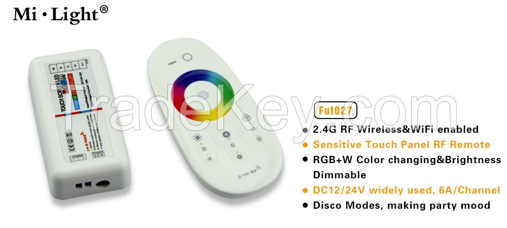 DC12v/24v led rgb/rgbw strip controller/dimmer with remote, wifi enabled led strip color changing and dimming