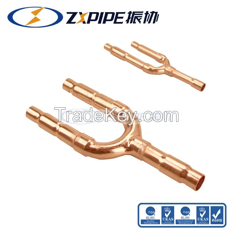 copper branch pipe copper disperse pipe Midea disperse pipe