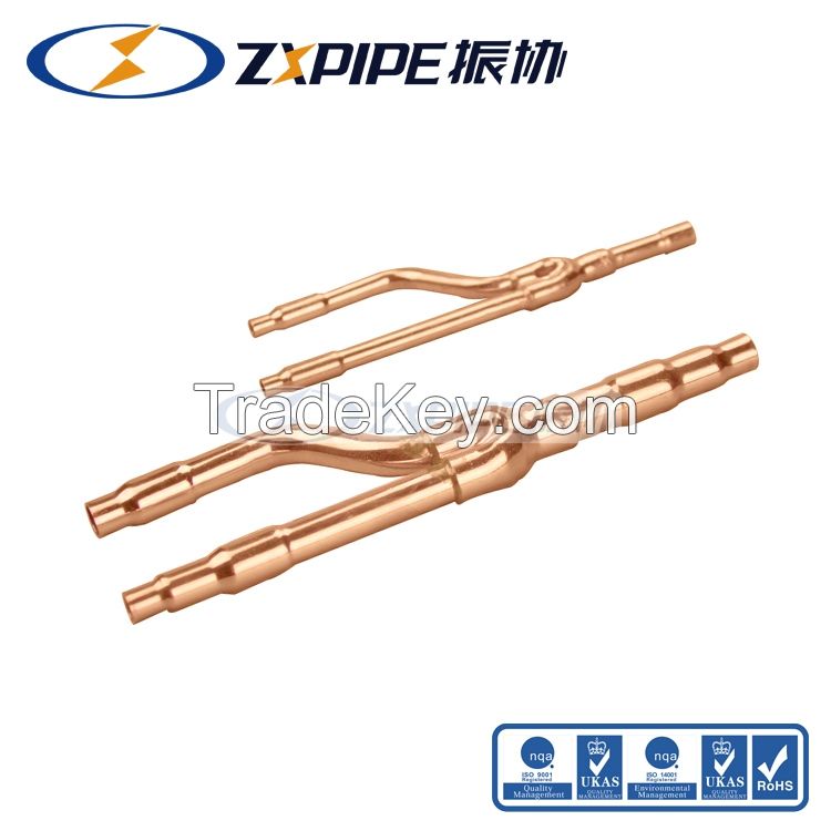 copper branch pipe disperse pipe copper Gree disperse pipe